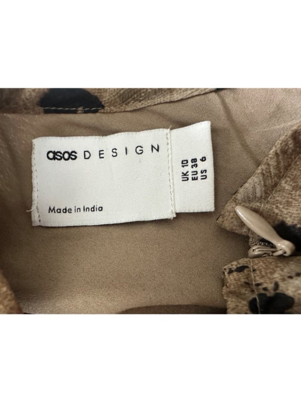 ASOS Size 6 Leopard-Print Ruffle Halter Maxi Dress - Picture 10 of 12